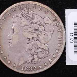 1882 Morgan Silver Dollar, Affordable Collectible Circulated Coin. Store Sale #14023