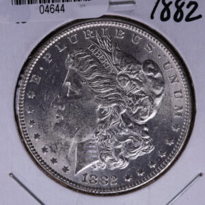 1882 Morgan Silver Dollar, Un-Circulated condition. Coin Store #04644