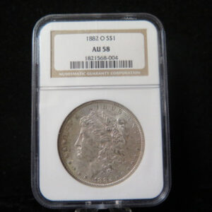 1882-O Morgan Silver Dollar, NGC Graded AU 59 About UNC. Store #03118