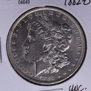 1882-O Morgan Silver Dollar, Un-Circulated condition. Coin Store #04649