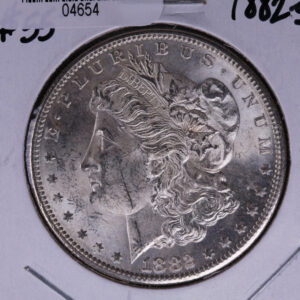 1882-S Morgan Silver Dollar, Un-Circulated condition. Coin Store #04654