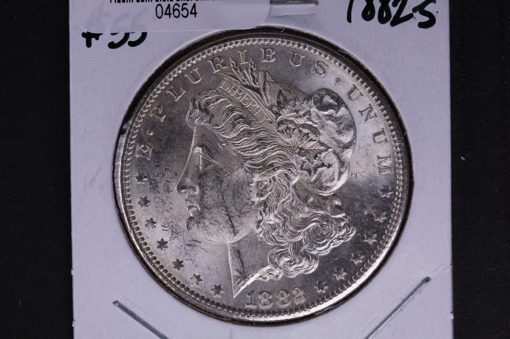 1882-S Morgan Silver Dollar, Un-Circulated condition. Coin Store #04654