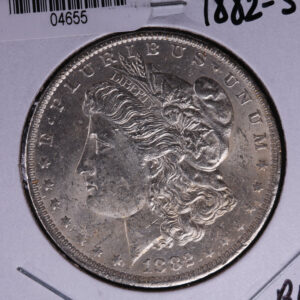 1882-S Morgan Silver Dollar, Un-Circulated condition. Coin Store #04655