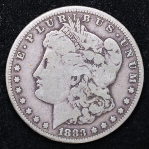 1883-CC Morgan Silver Dollar., Circulated Coin. Large Affordable Dollar Sale #01017