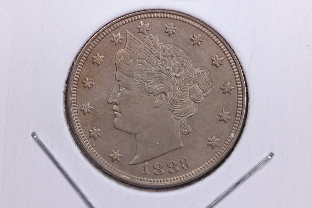 1883 Liberty Nickel, No Cents, Uncirculated Collectible Coin. Store #11789