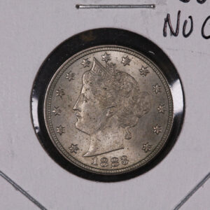 1883 Liberty Nickel, Un-Circulated Coin, No Cents. Store #07309