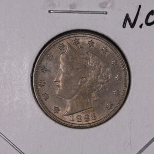 1883 Liberty Nickel, Un-Circulated Coin, No Cents. Store #07310