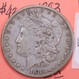 1883 Morgan Silver Dollar, Affordable Circulated Coin, Store Sale#13604