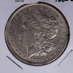 1883-O Morgan Silver Dollar, About Un-Circulated condition. Coin Store #04762