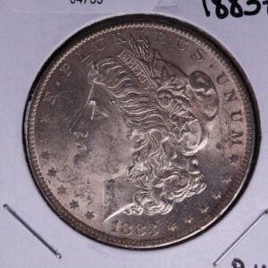 1883-O Morgan Silver Dollar, Brilliant Un-Circulated condition. Coin Store #04755