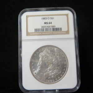1883-O Morgan Silver Dollar, NGC Graded MS 64 UNC. Store #03123