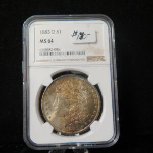 1883-O Morgan Silver Dollar, NGC Graded MS 64 UNC. Store #03126