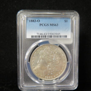 1883-O Morgan Silver Dollar, PCGS Graded MS 63 UNC. Store #03120