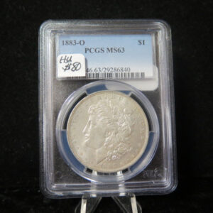1883-O Morgan Silver Dollar, PCGS Graded MS 63 UNC. Store #03122