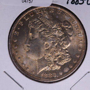 1883-O Morgan Silver Dollar, Un-Circulated condition - Toned. Coin Store #04757