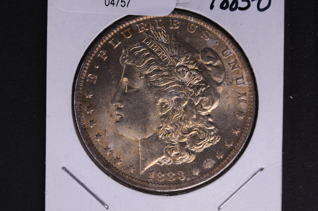 1883-O Morgan Silver Dollar, Un-Circulated condition - Toned. Coin Store #04757