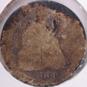 1883 Seated Liberty Silver Dime, Good Circulated Coin, Store #d883.02