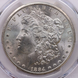 1884-CC Morgan Silver Dollar, PCGS MS-63, GSA, Affordable Collectible Coin, Sale #353450