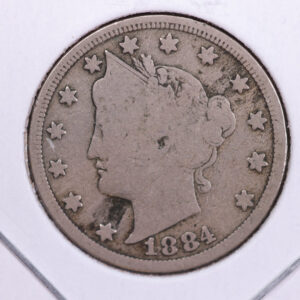 1884 Liberty Nickel, Circulated Collectible Coin. Store #11792