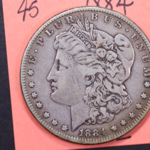 1884 Morgan Silver Dollar, Affordable Circulated Coin, Store Sale#13605