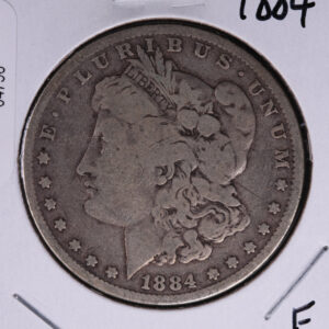 1884 Morgan Silver Dollar, Fine Circulated condition. Coin Store #04798