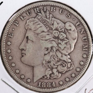 1884 Morgan Silver Dollar, Nice VF+ Coin, Store #23080467