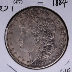 1884 Morgan Silver Dollar, Very Fine Circulated condition. Coin Store #04770