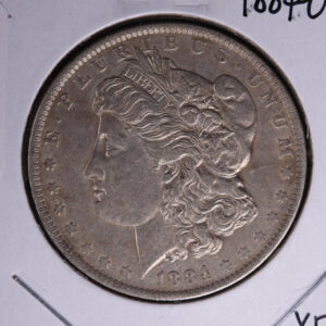 1884-O Morgan Silver Dollar, Extra Fine Circulated condition. Coin Store #04791
