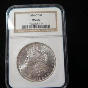 1884-O Morgan Silver Dollar, NGC Graded MS 64 Store #03130