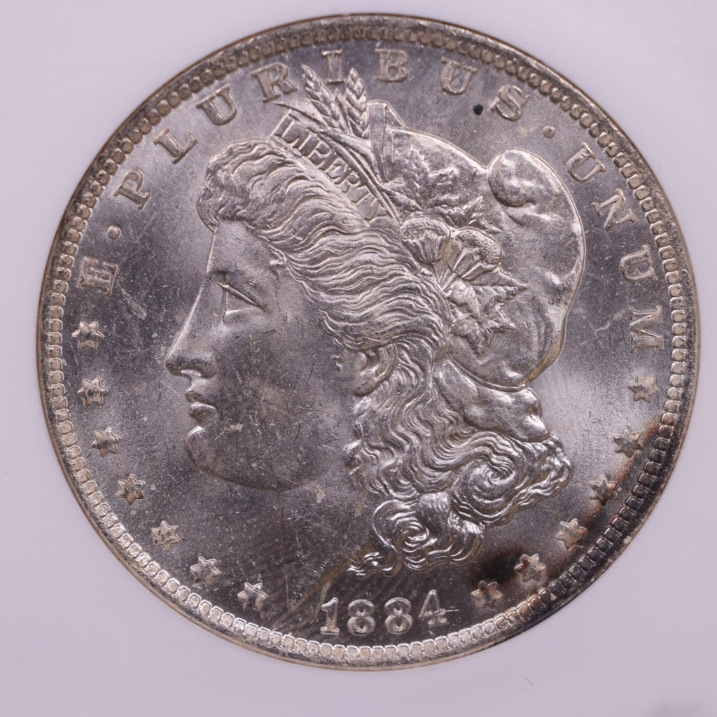 1884-O Morgan Silver Dollar., NGC MS-63., Store #574
