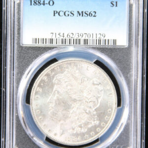 1884-O Morgan Silver Dollar, PCGS Certified MS62. Store #01129