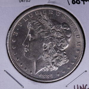1884-O Morgan Silver Dollar, Un-circulated condition, Coin Store #04783