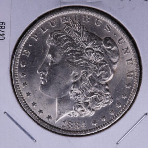 1884-O Morgan Silver Dollar, Un-Circulated condition. Coin Store #04789