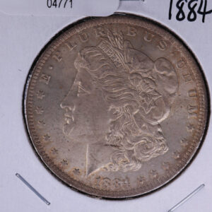 1884-O Morgan Silver Dollar, Un-Circulated condition, Toned. Coin Store #04771