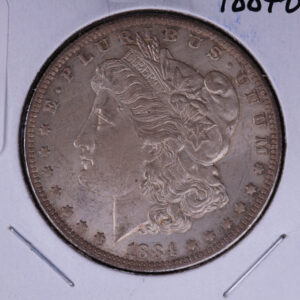 1884-O Morgan Silver Dollar, Un-Circulated condition, Toned. Coin Store #04785