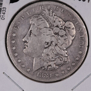 1884-S Morgan Silver Dollar, Average Circulated Condition, Store #01433