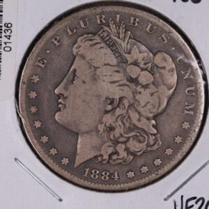 1884-S Morgan Silver Dollar, Average Circulated Condition, Store #01436