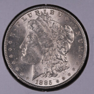 1885 Morgan Silver Dollar, Gem Brilliant UN-Circulated, Store #05798