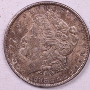 1885 Morgan Silver Dollar., Mint State Collectable Coin., Store #1202
