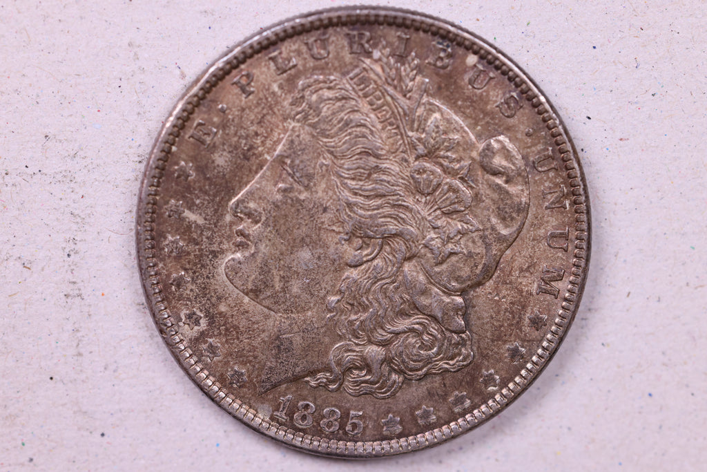 1885 Morgan Silver Dollar., Mint State Collectable Coin., Store #1202