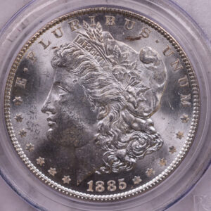 1885 Morgan Silver Dollar., PCGS MS-63., Store #548