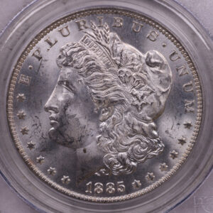 1885-O Morgan Silver Dollar., PCGS MS-63., Store #550