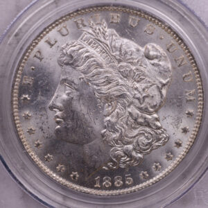 1885-O Morgan Silver Dollar., PCGS MS-63., Store #552