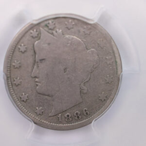 1886 Liberty Nickel. PCGS Certified G-04. Semi Key, SALE #88218