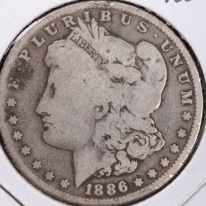 1886-O Morgan Silver Dollar, Affordable Circulated Coin, Store #23080485