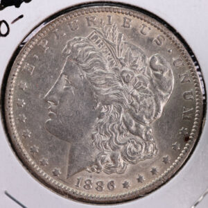 1886-O Morgan Silver Dollar, Cleaned yet Nice AU Details, Store #23080484