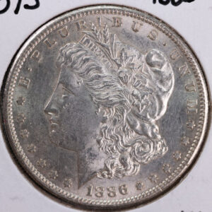 1886-S Morgan Silver Dollar, Nice MS60 details, Store #23080487