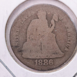 1886-S Seated Liberty Silver Dime., V.G., Store Sale #19152
