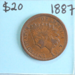 1887 Indian Head Cent, Circulated Affordable Coin, Store #90218