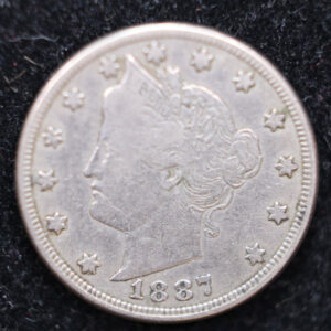 1887 Liberty Nickel, Affordable Circulated Coin, SALE #88131